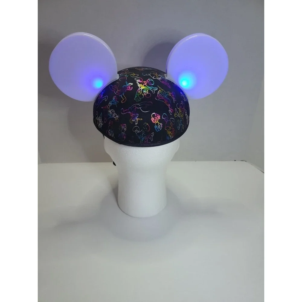 Disney Parks Mickey Mouse Ears Hat Light Up World of Color Glow With The Show